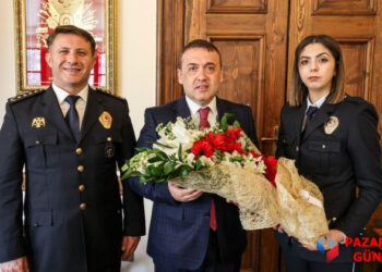 Bilecik Valisi  Faik Oktay Sözer, Polis Haftası Dolayısıyla Teşkilat Mensuplarını Kabul Etti