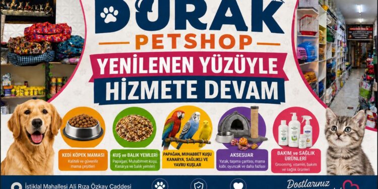DURAK PETSHOP YENİLENEN YÜZÜYLE HİZMETE DEVAM EDİYOR