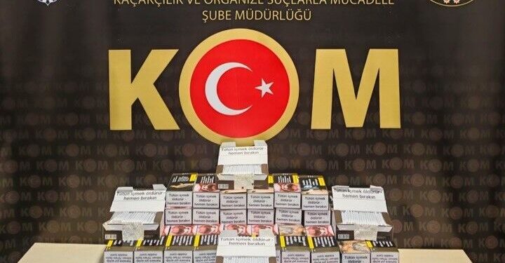 20 BİN DOLU MAKARON ELE GEÇİRİLDİ, 1 ŞÜPHELİ YAKALANDI
